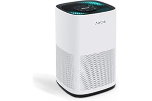 AIRTOK Air Purifiers for Home Pets in Bedroom, Covers Up to 1190 Sq Ft. H13 HEPA Air Cleaners With Sleep Mode 3 Fan Speed, Removes 99.97% of Particles, Pets Dander Hair Smoke and Dust, Ultra-Quiet