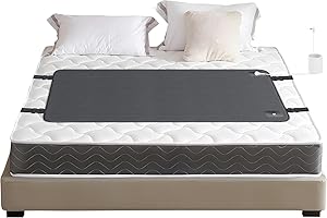 Kaoudt Grounding Mat - Earthing Mat UK for Sleep, Stress and Pain Relief, 68cm * 153cm Grounding Bed Sheet with Non-Slip Backing and Grounding Cord for Wellness, Premium Carbon-Infused Vegan Leather