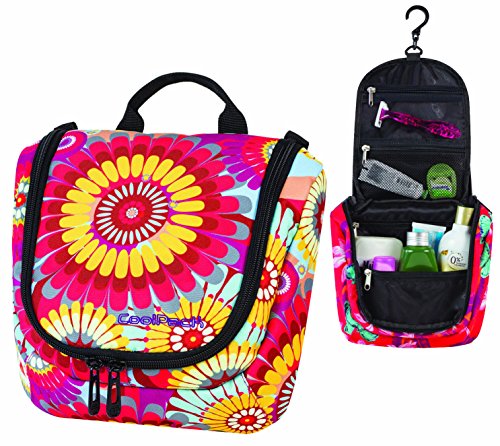 Premium Kulturbeutel Reise Kosmetiktasche Make Up Bag Kulturtasche zum Aufhängen Hippi [039] - 2