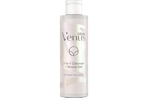 Gillette Venus 2-in-1 Cleanser, Shave Gel for Pubic Hair and Skin Women, 190ml