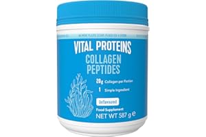 Vital Proteins Collagen Peptides, integratore collagene idrolizzato in polvere, inodore e insapore, per pelle, capelli e unghie, 20g di peptidi di collagene bovino per porzione, 587g
