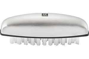 ZWILLING Spazzola per mani e unghie (spazzola per lavare, pulire le unghie, pulire e neutralizzare gli odori sgradevoli), acciaio inox opaco