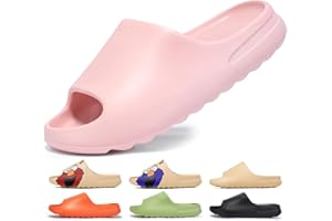 JESINDR Kapcie Damskie kąpielowe klapki, EVA Cozy Slides Lato Oryginalne Antypoślizgowe Super Miękkie Gruba Podeszwa Sandały, Gumowe Kapcie z Kryształkami