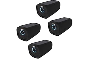 SKINGHONG Silikonowe etui do eufyCam 3 Skin - 4 sztuki silikonowych etui ochronne na aparat fotograficzny eufyCam 3 Outdoor Black