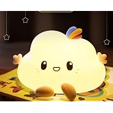 NYRWANA Cloud Light, Night Lamp for Kids, Night Light for Bedroom, Birthday Gift for Kids, Cute Table Lamp, Silicone Recharge