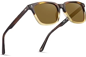 CARFIA Gafas de Sol Mujer Cuadrado, 100% de Protección UV(CA5354C)