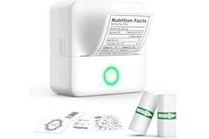 ETROBOT Imprimante Etiquette Autocollantes Thermique, Mini Etiqueteuse Bluetooth Portable Imprimante étiqueteuses Compatible avec Android et iOS pour Bureau Maison avec