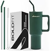 Boldfit Tumbler Bottle with Lid and Straw 1.2L Stainless Steel Water Tumbler | Leakproof Travel Mug with Handle & Reusable St