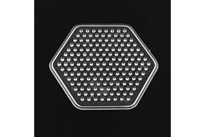 Handicraft Emporium | Plastic Pegboards Used for 5x5mm DIY Fuse Bead, Hama Bead Compatible (Hexagon)