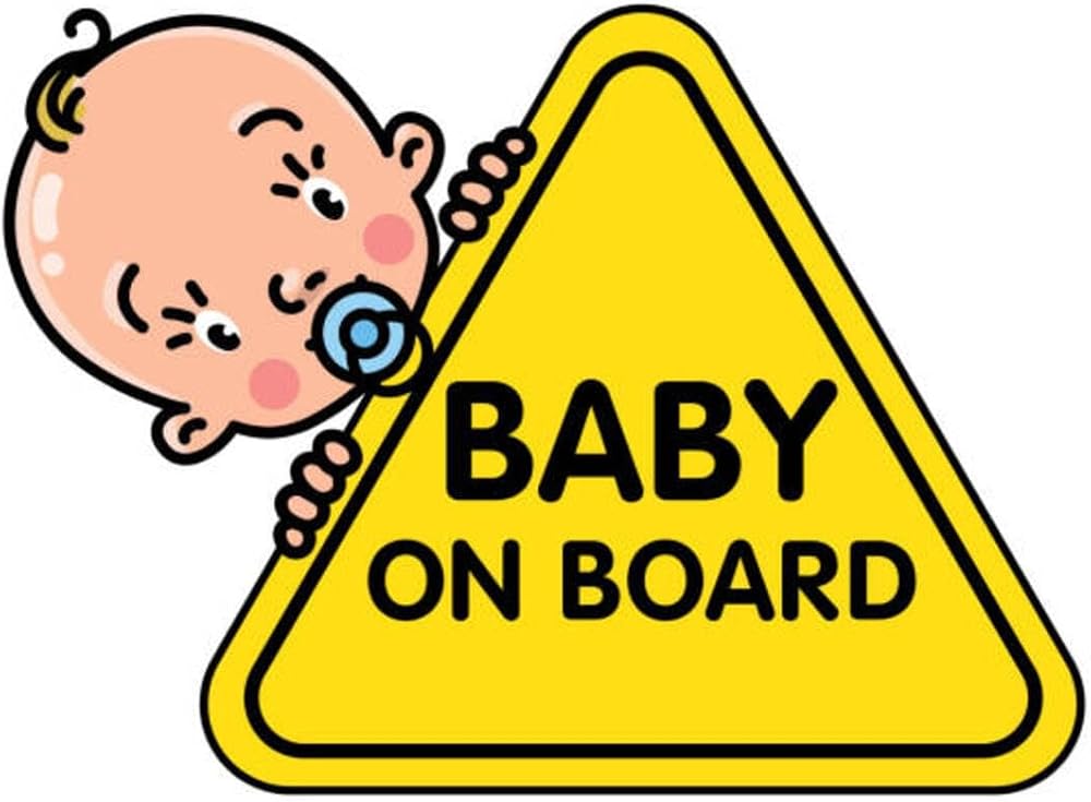 TSC Baby On Board Arabada Bebek Var Sticker Etiket MD1 Renkli, EYMSS300