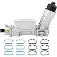 Aluminum Engine Oil Cooler And Oil Filter Housing Adapter,Compatible With 2011-2021 Chrysler 200 300, Dodge Charger, Grand Cherokee, Wrangler 3.6L V6 Engine,Replaces# 926-876, 5184304AE, 68105583AF