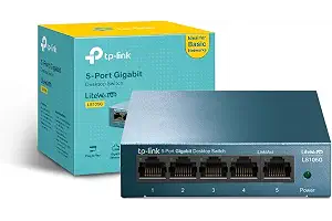 TP-Link LS105G Switch Gigabit 5 Puertos, Plug & Play, Carcasa Acero, Impresoras, Webcams