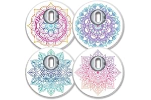 MySweetStitch | Set med 4 Freestyle Libre 3 Sensor Sticker | Mandala