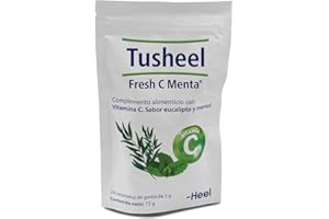 Heel Tusheel Fresh C Menta | Gummies con Vitamina C, Eucalipto y Mentol | Bienestar Respiratorio y Sensación Refrescante | Sin Gluten ni Lactosa – 24 Gummies
