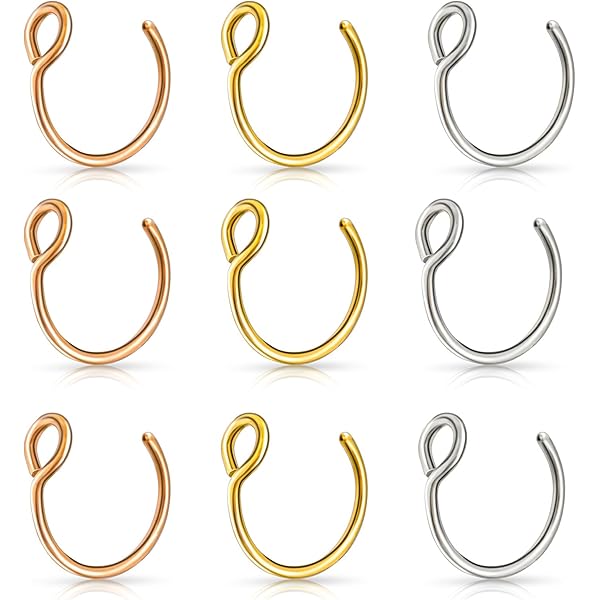 Fake septum piercing chirurgisch staal