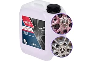 Workcar - Nettoyant Jantes pH Neutre - Décontaminant Ferreux - Effet marqueur violet