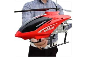 Kikioo 85cm Large-scale Rc Helicopter 3.5CH Channel RC Airplane Fall Resistant RC Plane RC Drone Toys With LED Light Night Sky Flight RC aircraft Boys Girls Beginner Xmas Gifts