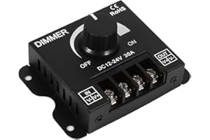 YOSOO Ściemniacz Led 24v, 12V-24V 30A Led Przełącznik Kontroler ściemniacza Obsługa Ręczna dla Taśmy świetlnej Pojedynczy Kolor
