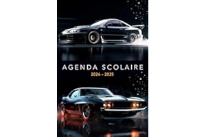 Agenda Scolaire 2024 2025 Voiture: Organisateur et Planificateur Journalier | 1 Jour Par Page | Étudiants - Collège - Lycée - Primaire