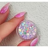 Hb Tasarım Parlak Glitter Pembe Glitter Jel Far Sim Y&uuml;z Ve V&uuml;cut Simi-Diamante Pink, serashinegozfarı29