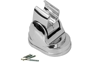 Soporte ajustable cromado para alcachofa de ducha de baño, montaje en pared ABS PSW TRADE SUPPLIERS LTD