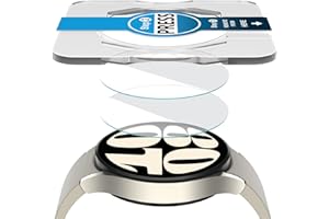 SPGUARD 2 Pack Galaxy Watch 6 40mm Screen Protector, Auto-alignment Installation Kit Accessories Tempered Glass Screen Protector for ONLY Samsung Watch 6 40mm (NOT for Other Models)