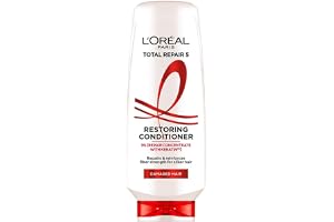 L'Oreal Paris Total Repair 5 Restoring Conditioner, 340ml | With Keratin XS | For damaged hair repair