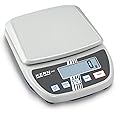Kern Beginner's Laboratory Scales with Large Weighing Plate [ EMS 6K0.1] in Low Cost Area, Weighing Range [Max]: 6 kg, Readability [d]: 0.1 g, Smallest Part Weight [Counting] g/piece: 0.2 g, Weighing