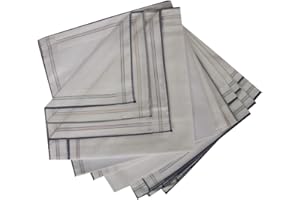 Confezione scatola 12 fazzoletti cm.45x45 PEROFIL articolo P349, Fondo Bianco, UNICA - ONE SIZE