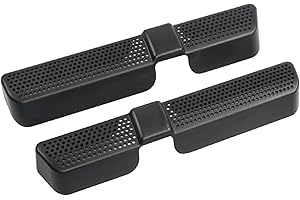 WANGCL 2 pezzi auto aria condizionata presa di ventilazione griglie coperture per Tiguan 2 (2015-2019) ABS pavimento sfiato Protector