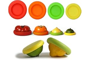 gotyou 4 Pezzi Coperchi in Silicone Stretch, Coperchi in Silicone Estensibile Riutilizzabili, Coperchi Elastico in Silicone, Coperchio Allungabile in Silicone, senza BPA, per Cibo, Bicchieri