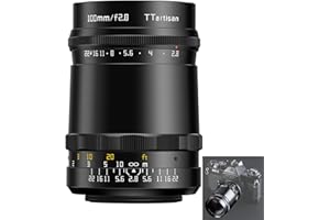 TTArtisan Obiektyw Soap Bubble Bokeh, 100 mm, F2.8 M42, kompatybilny z kamerą M42 i innymi nowoczesnymi kamerami z adapterem.