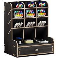 Schreibtisch-Organizer aus Holz, multifunktionale Schublade, Schreibwaren, Schreibtisch-Aufbewahrungsbox, Stifthalter…