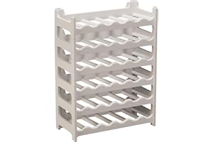 ARTECSIS Cantinetta Portabottiglie in Plastica Modulare 36 Bottiglie Grigio Granito