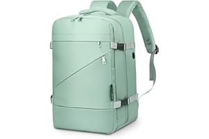 Jystock Limited Ryanair Cabin Bags 40x20x25. Carry-Ons, Cabin Backpack, Underseat Cabin Bag 20L with Separate Laptop Compartment and USB Charging Hole. (Green). Patented.