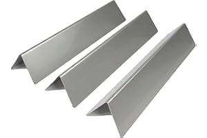 Fire World - Hochwertige Aromaschienen Weber Spirit | 3 Flavorizer Bars | Edelstahl Brennerabdeckung Gasgrill für Weber Spirit 210 220 E210 S210 E220 S220 ab Bj. 2013 | Made in Germany