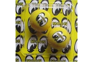 Inconnu hotrodspirit - Bouchon Valve de Roue (x2) Moon Eyes Jaune Oeil Auto Moto