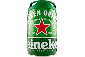Heineken Bière blonde le fut 5 litres - Lot de 2