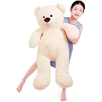 SNOWOLF Giant XXL Teddy Bear Plush Cuddly Bear Plush Bear with ...