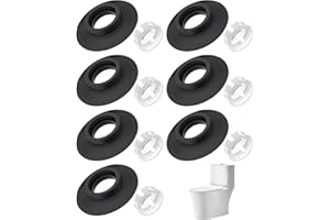 SEESUNO Flush Valve Seal for Ideal Standard Flush Valves SV01967, 7Pcs Silicone Toilet Cistern Flapper Kit with 7Clip Specific Fit