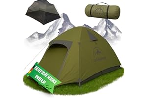 ‎GOALPINE EST. 2022 GOALPINE® Zelte für 1 & 2 große Personen | wasserdicht 4000mm | kleines Packmaß | zum Wandern, Bergtouren & Bikepacking | Ultraleicht | 3-4 Jahreszeiten | schneller aufbau