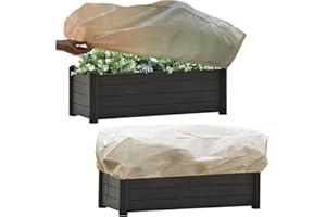 WISDOMGARDEN Bio-Blumenkastenabdeckung, Frostschutzabdeckung, schützt die Blumen im Balkon-Blumenkasten vor Schäden durch leichten Frost oder Wind und Regen sowie vor dem Picken durch Vögel–150*45*40cm-2 Stück