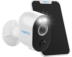 Reolink 2K 4MP CCTV Wireless Spotlight Battery Security Camera Outdoor with Human/Vehicle Detection, 2.4/5GHZ WiFi Solar IP C