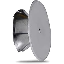 DMJJSD Kachelpijp afdekking schoorsteendeksel 120 mm tot 130 mm, schoorsteenafdekking roestvrij staal kachelpijp afdekking kachelbuiscapsule wandvoerdeksel ovengatdeksel voor buizen 122 mm, diepte