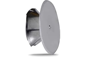 FIREFIX 2097/1 - Coperchio per foro del camino con imbuto con isolamento, regolabile fino a Ø 160 mm