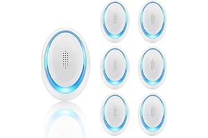FENGBAO Répulsif Ultrason Moustique 6 Pack - Ultrason Souris - Anti Moustique Ultrason - Répulsif à ultrasons pour Souris - Lutte antiparasitaire Efficace pour Les rongeurs,Moustique,Araignée,Cafard,Mouch.