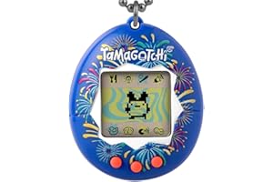 Bandai Tamagotchi Original Festival Sky Shell | Tamagotchi Original Cyber Pet 90s Adults and Kids Toy with Chain | Retro Virtual Pets are Great Boys and Girls Toys or Gifts for Ages 8+