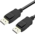 DisplayPort to DisplayPort 1.8M Cable, Benfei DP to DP Male to Male Cable Gold-Plated Cord, Supports 4K@60Hz, 2K@144Hz Compatible for Lenovo, Dell, HP, ASUS and More
