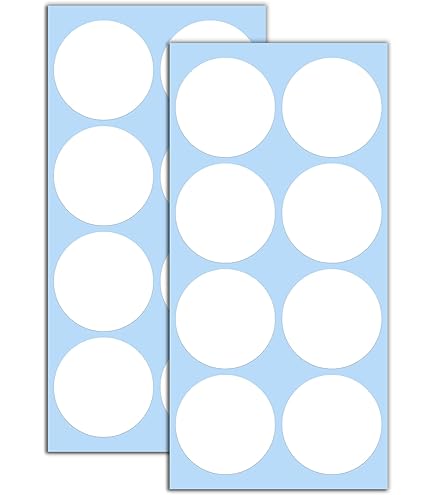 Meitaat 300 stuks witte ronde stickers, groot, 100 mm, zelfklevende plakpunten, etiketten, kleurcodering, stippenstickers, waterdichte etiketten voor verhuizingen, scholen, magazijnen