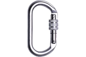 G FORCE SAFETY AT HEIGHT PRODUCTS G-Force Steel Screw Lock Karabiner Height Safety Fall Arrest Protection EN362 (GFAZ011)